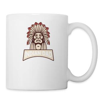 Indian Dad The Man The Myth The Legend - Tasse - Weiß - Rechts