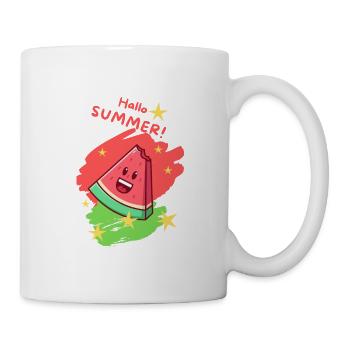 Hello Summer Fruit Melon Holiday Vibes - Mug - white - Right