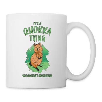 Quokka Saying Fun Australia Marsupial Gift - Mug - white - Right