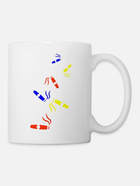 Zigarre Symbol - Tasse - Weiß