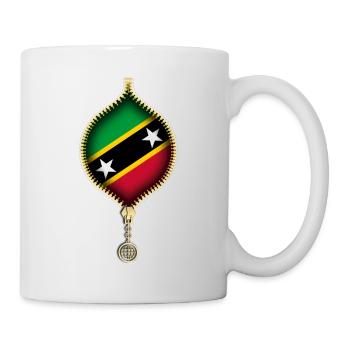ST. KITTS UND NEVIS | FLAGGE | URBANE KUNSTSTOFFE - Tasse - Weiß - Rechts