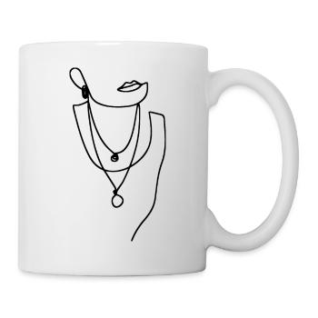 Women Line Art - Mug - white - Right