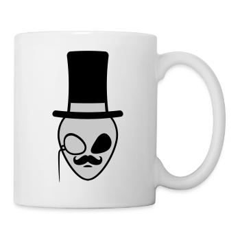 Face Sir Alien Gentlemen - Mug - white - Right