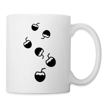 Icône de l’icône de la noix de - Mug blanc - blanc - Droite