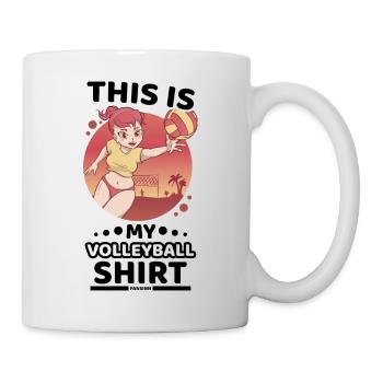 Volley-ball - Mug blanc - blanc - Droite