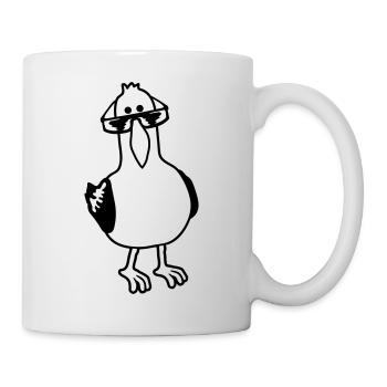 deal with it Seagull - Mug - white - Right