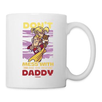 Papa Fille Enfant Fête des Pères Fille Cadeau - Mug blanc - blanc - Droite