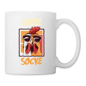 Cool Sock Cool Chicken with Sunglasses Chicken - Mug - white - Right