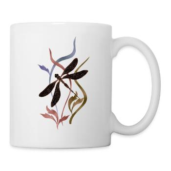 Libelle - Tasse - Weiß - Rechts