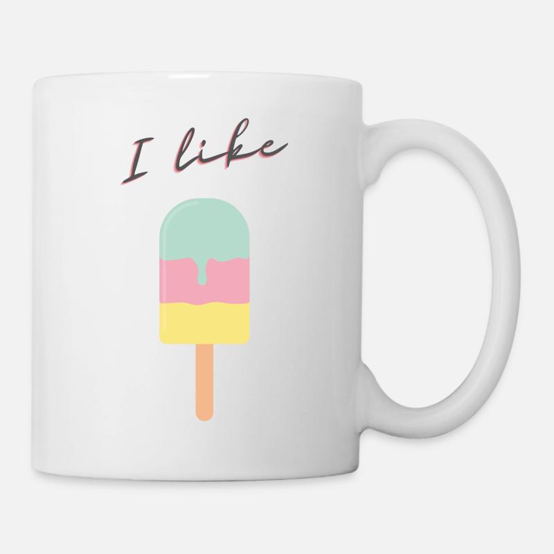I Like Icecream - Tasse - Weiß