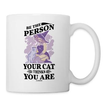 best cat mom cat lady cat owner Geschen - Mug - white - Right