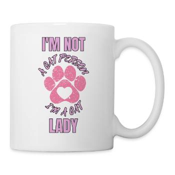 Cat Cats Crazy Cat Lady Cat Man - Mug - white - Right