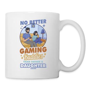 Papa Fille Enfant Fête des Pères Fille Cadeau - Mug blanc - blanc - Droite