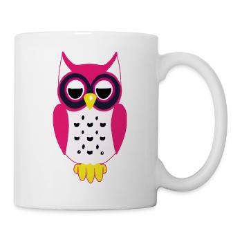 Hibou - Mug blanc - blanc - Droite