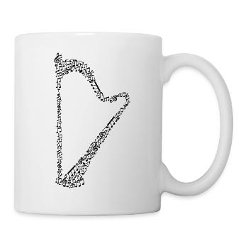 Harp Player Music Harp Teacher Harp Instrument - Mug - white - Right