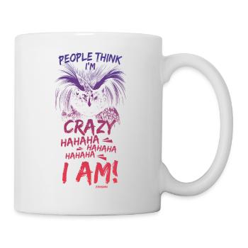 People Think I'm Crazy Hahahaha Penguin - Mug - white - Right