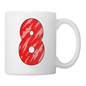 8 Red Pattern - Mug - white - Right