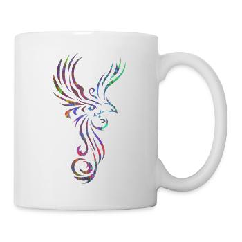 Tattoo Vogel marmoriert 3 - Tasse - Weiß - Rechts