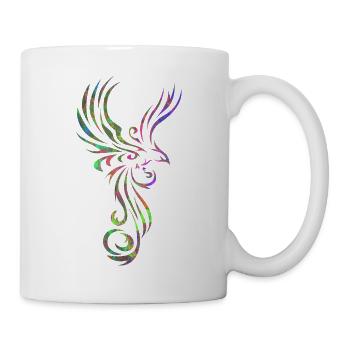 Tattoo Vogel marmoriert 2 - Tasse - Weiß - Rechts