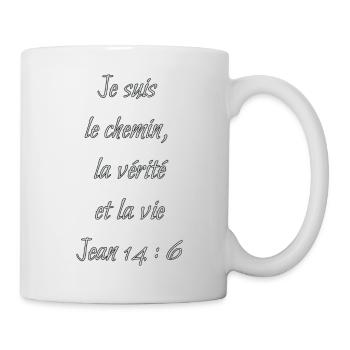 Je suis le chemin, la vérité et la vie. - Mug blanc - blanc - Droite