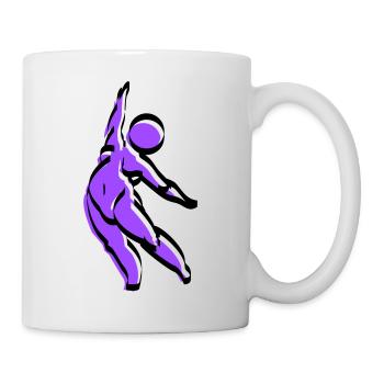 mollig lila - Tasse - Weiß - Rechts