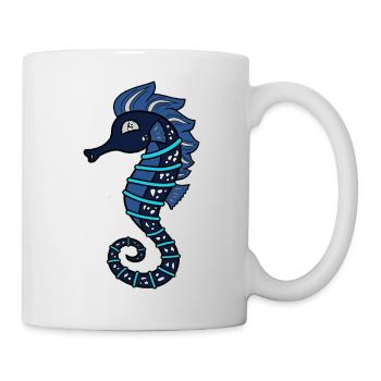 Seepferdchen Logo - Tasse - Weiß - Rechts