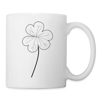 Kleeblatt - Tasse - Weiß - Rechts
