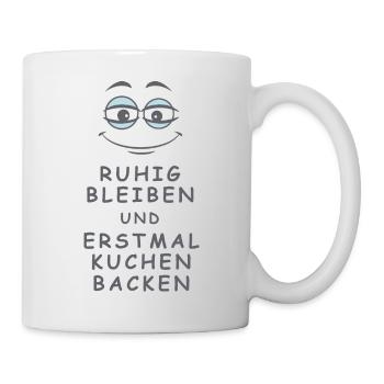 Kuchen backen - Tasse - Weiß - Rechts