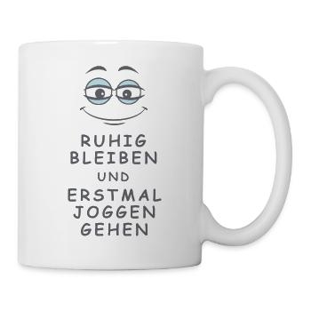 Joggen gehen - Tasse - Weiß - Rechts