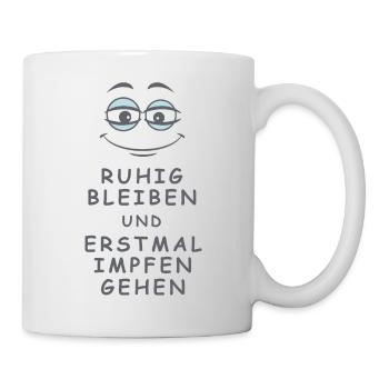 Impfen gehen - Tasse - Weiß - Rechts
