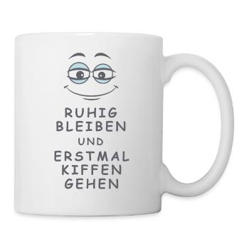 Kiffen gehen - Tasse - Weiß - Rechts