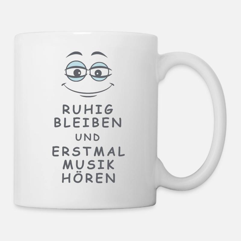 Musik hören - Tasse - Weiß