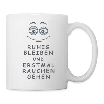 Rauchen gehen - Tasse - Weiß - Rechts