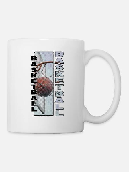 Basketteur Basketteur Basketteur Dunking Sport Player - Mug blanc - blanc