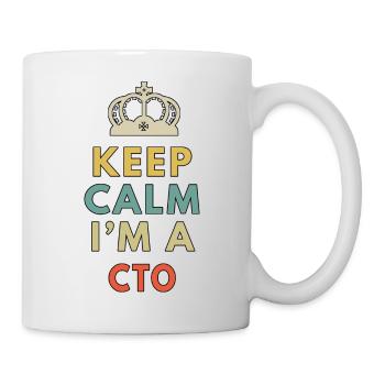 keep calm im a cto - Mug - white - Right
