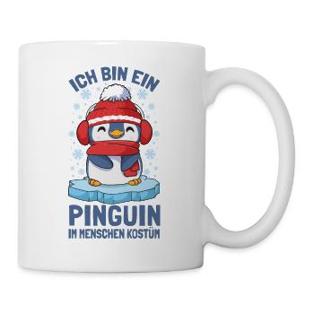 Pinguine Ich Bin Ein Pinguin - Tasse - Weiß - Rechts