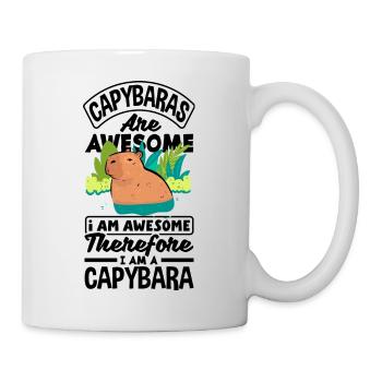 Capybara rongeur Capybara sont une citation impressionnante - Mug blanc - blanc - Droite