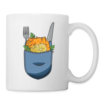 Schnitzel dans votre poche - Mug blanc - blanc - Droite