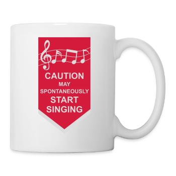 may spontaneously start singing - Mug - white - Right
