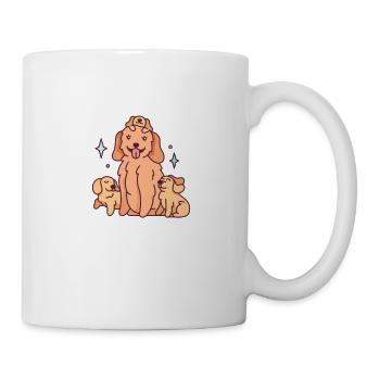 Golden retriever - Mug blanc - blanc - Droite