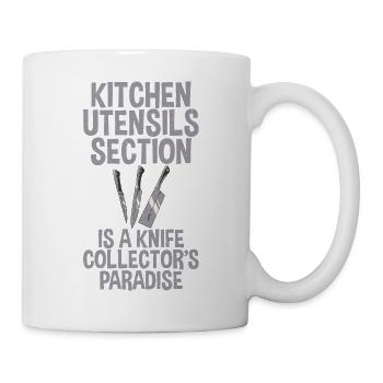 Messer-sammler-paradies-messer, Die - Tasse - Weiß - Rechts
