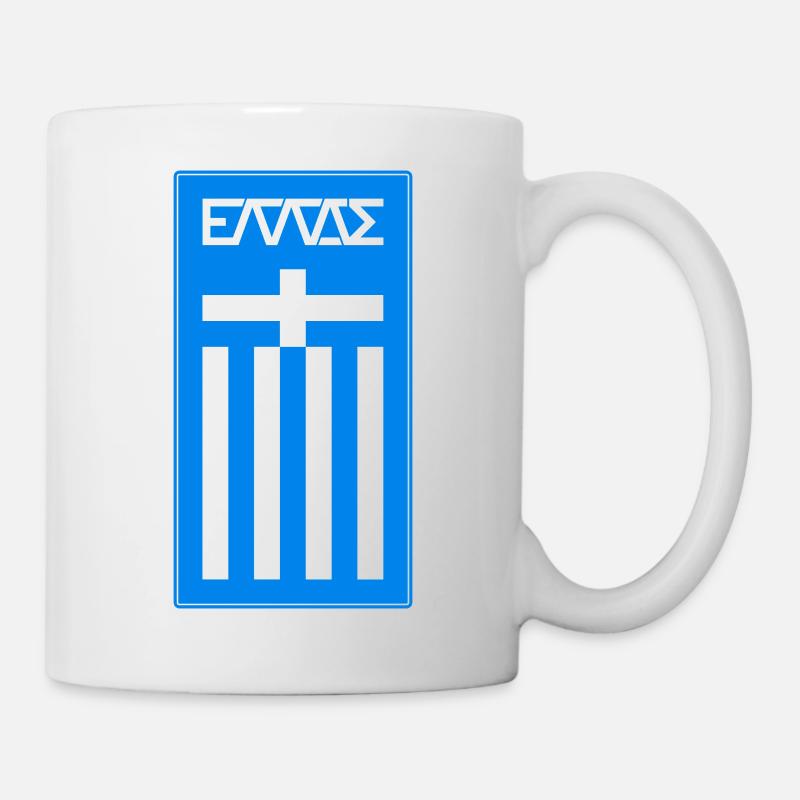 Neo Hellas Logo Grèce Griechenland - Mug blanc - blanc