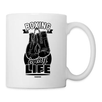 Boxing Is My Life - Tasse - Weiß - Rechts