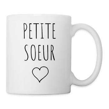 PETITE SOEUR COEUR - Mug blanc - blanc - Droite
