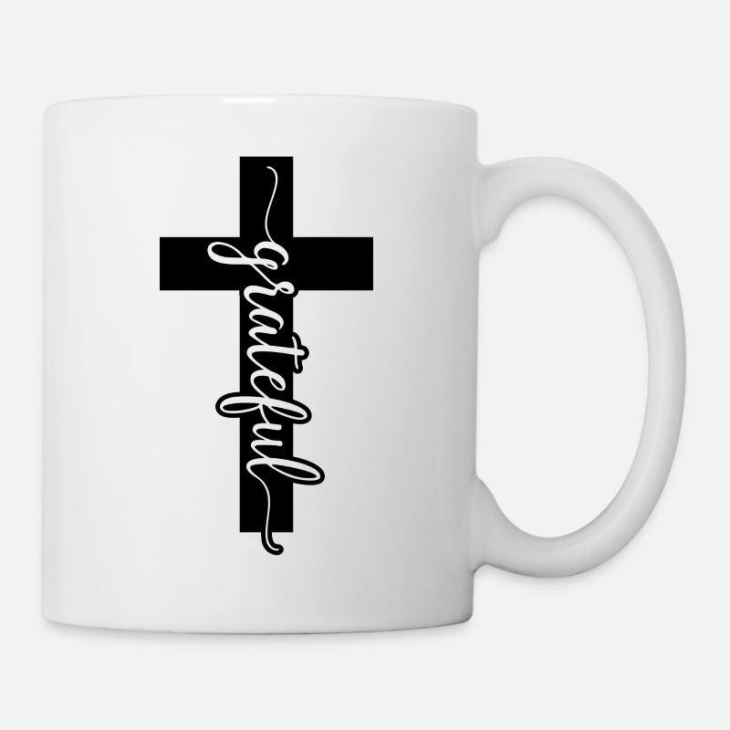 Cross Grateful - Mug - white
