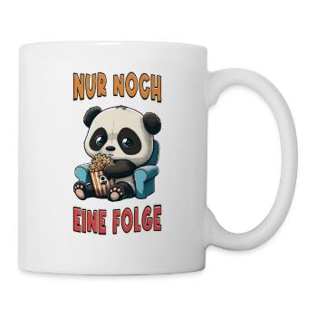 Série Junkie Series Marathon Panda Popcorn Canapé - Mug blanc - blanc - Droite
