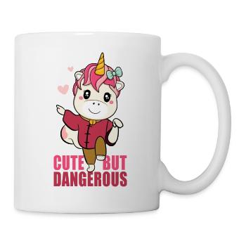 Mignon mais dangereux - Mug blanc - blanc - Droite