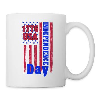 1776 USA INDEPENDENCE DAY - Mug - white - Right