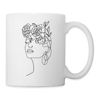 J’ai rêvé de Pivoine - Mug blanc - blanc - Droite