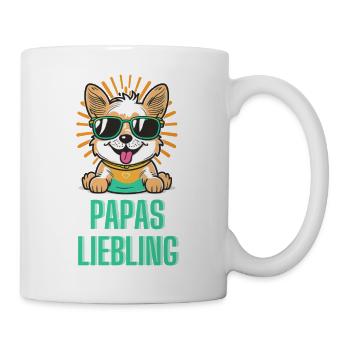 Papas Liebling - Tasse - Weiß - Rechts
